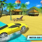 Water Surfer Car Floating Beach Drive Game